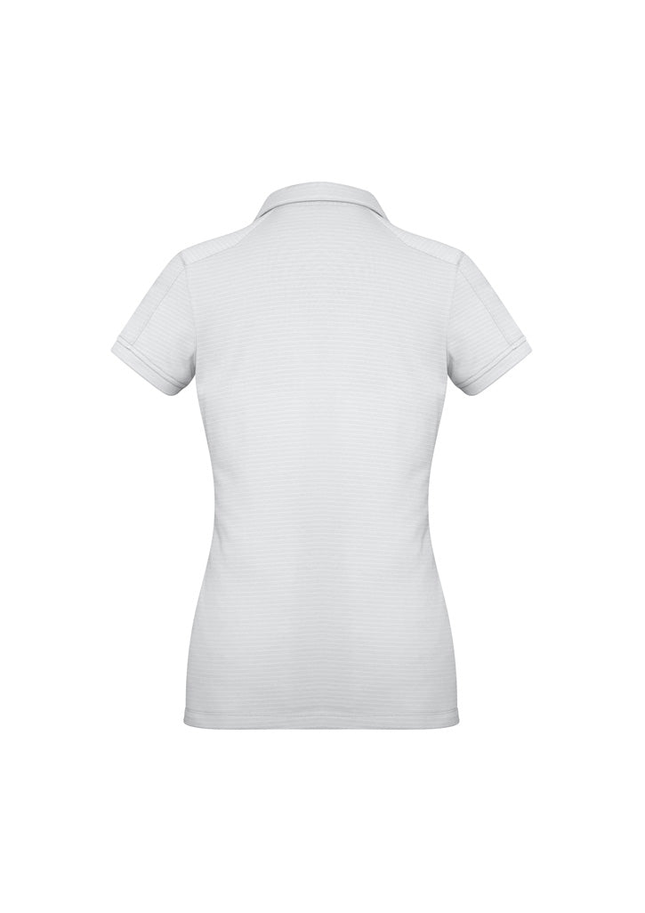 Profile Womens Short Sleeve Polo - White - Back