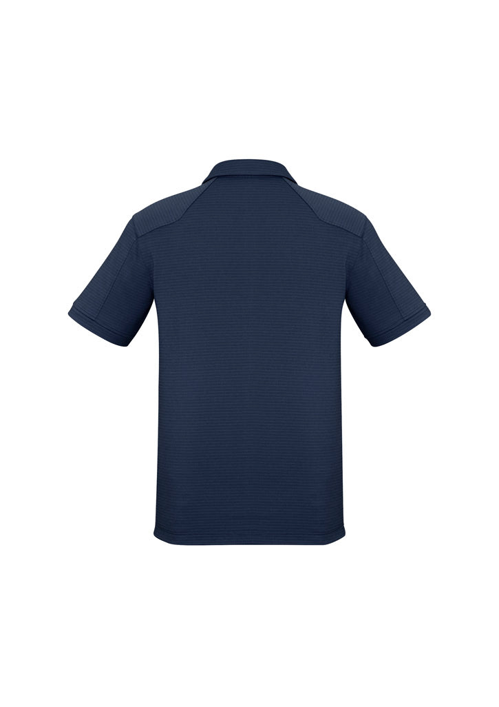 Profile Mens Short Sleeve Polo - Navy - Back