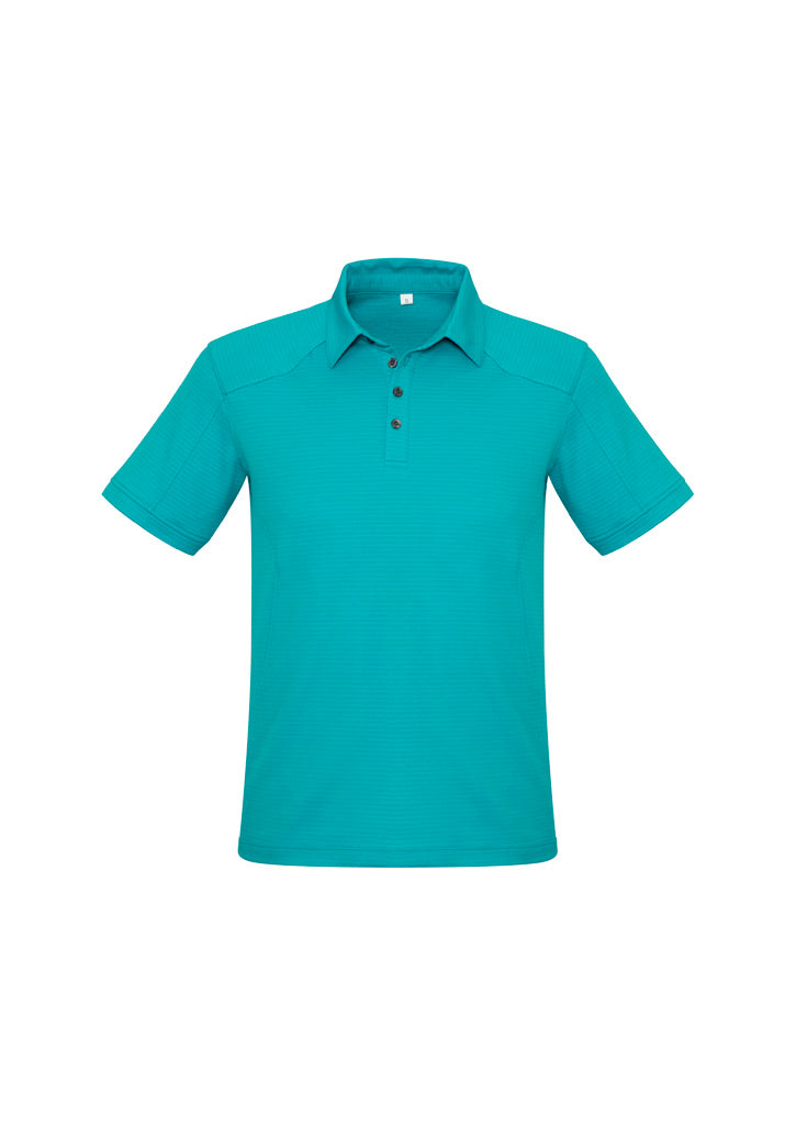 Profile Mens Short Sleeve Polo - Teal - Front