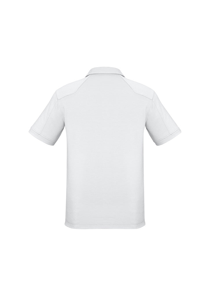 Profile Mens Short Sleeve Polo - White - Back