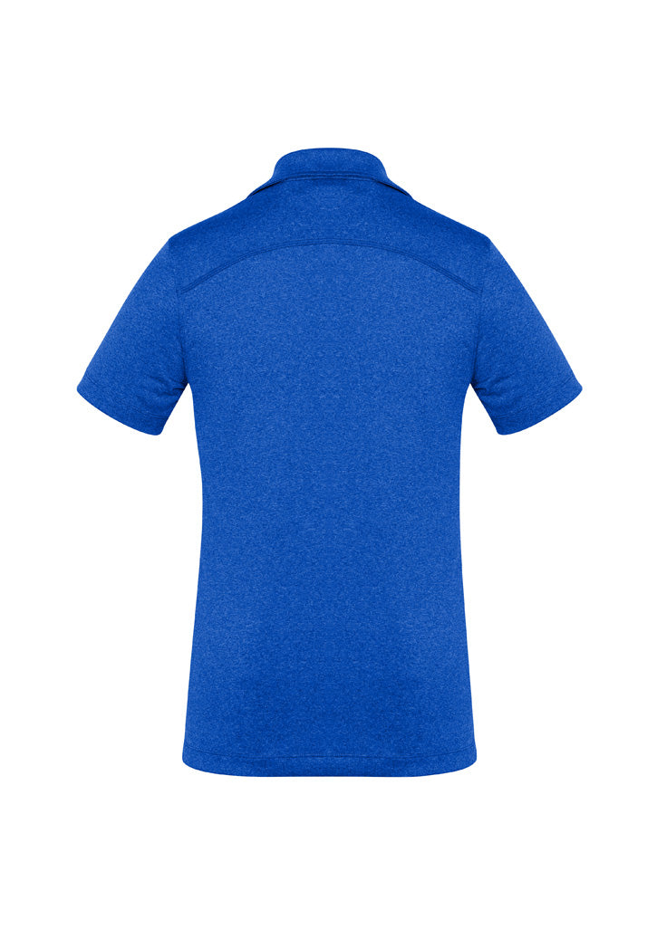 Aero Womens Short Sleeve Polo - Electric Blue - Back