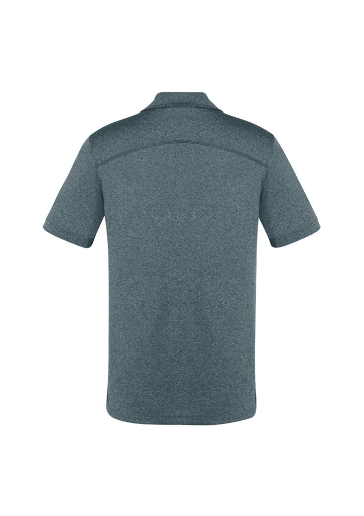 Aero Mens Short Sleeve Polo - Charcoal - Back