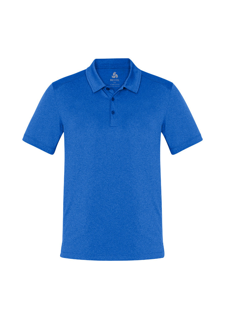 Aero Mens Short Sleeve Polo - Electric Blue - Front