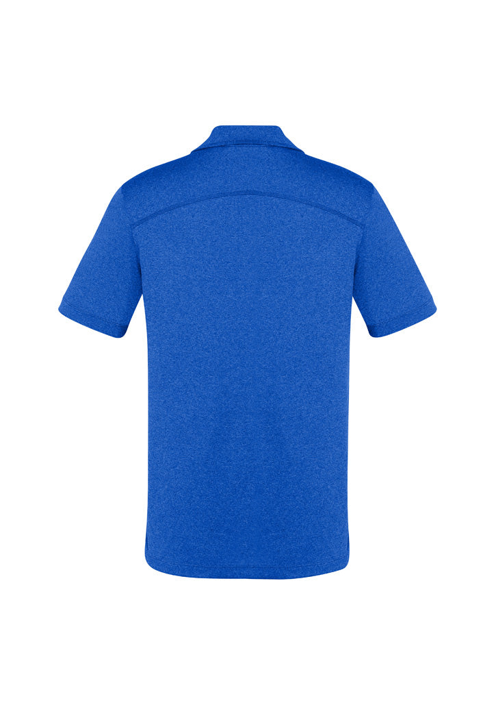 Aero Mens Short Sleeve Polo - Electric Blue - Back