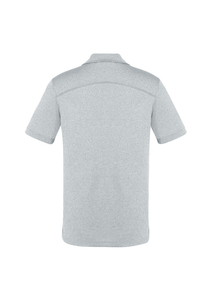 Aero Mens Short Sleeve Polo - Silver - Back