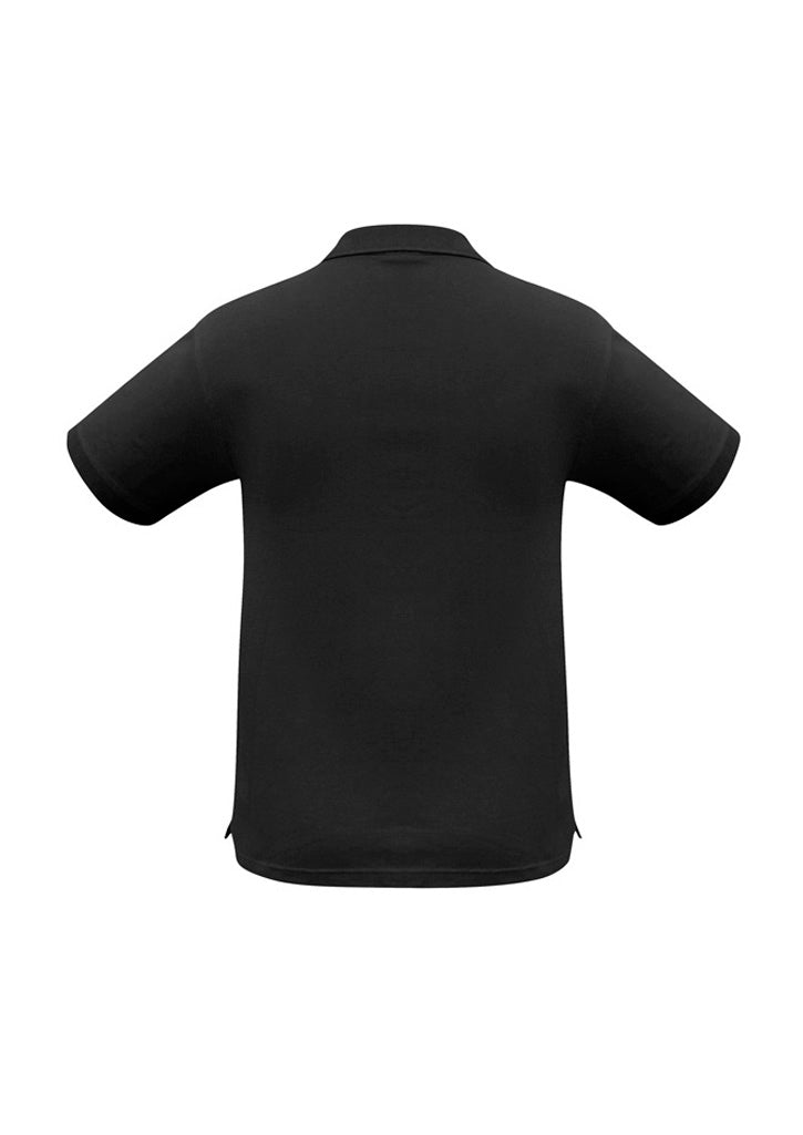 Oceana Mens Short Sleeve Polo - Black - Back