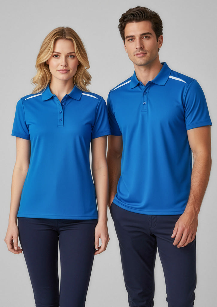Sonar Mens Short Sleeve Polo - Royal/White - Model