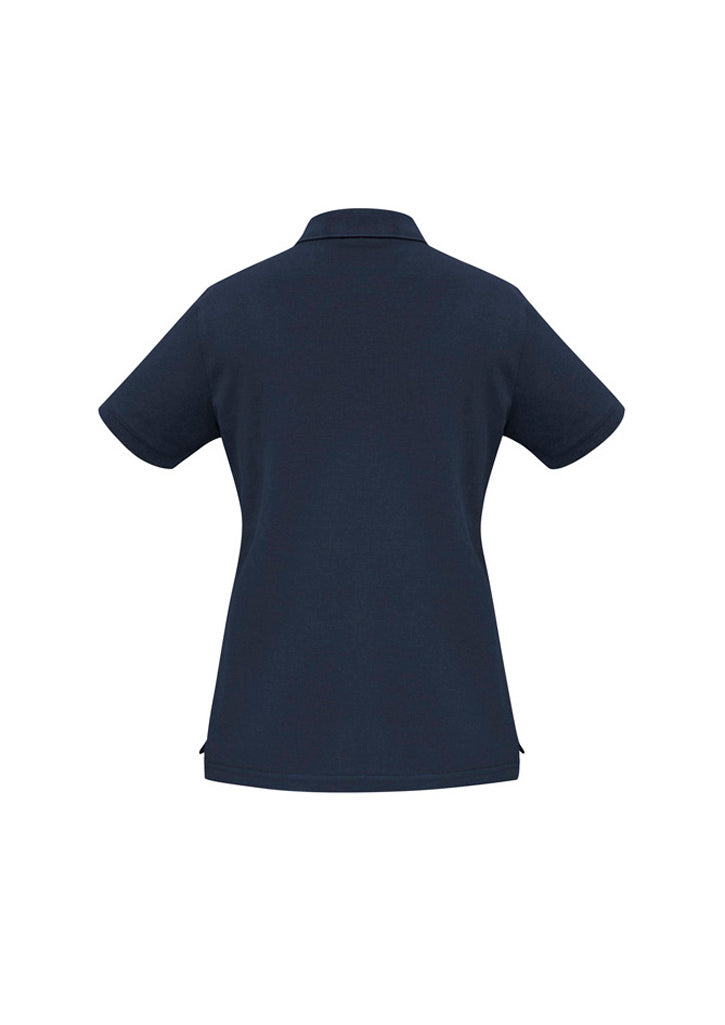 Oceana Womens Short Sleeve Polo - Navy - Back