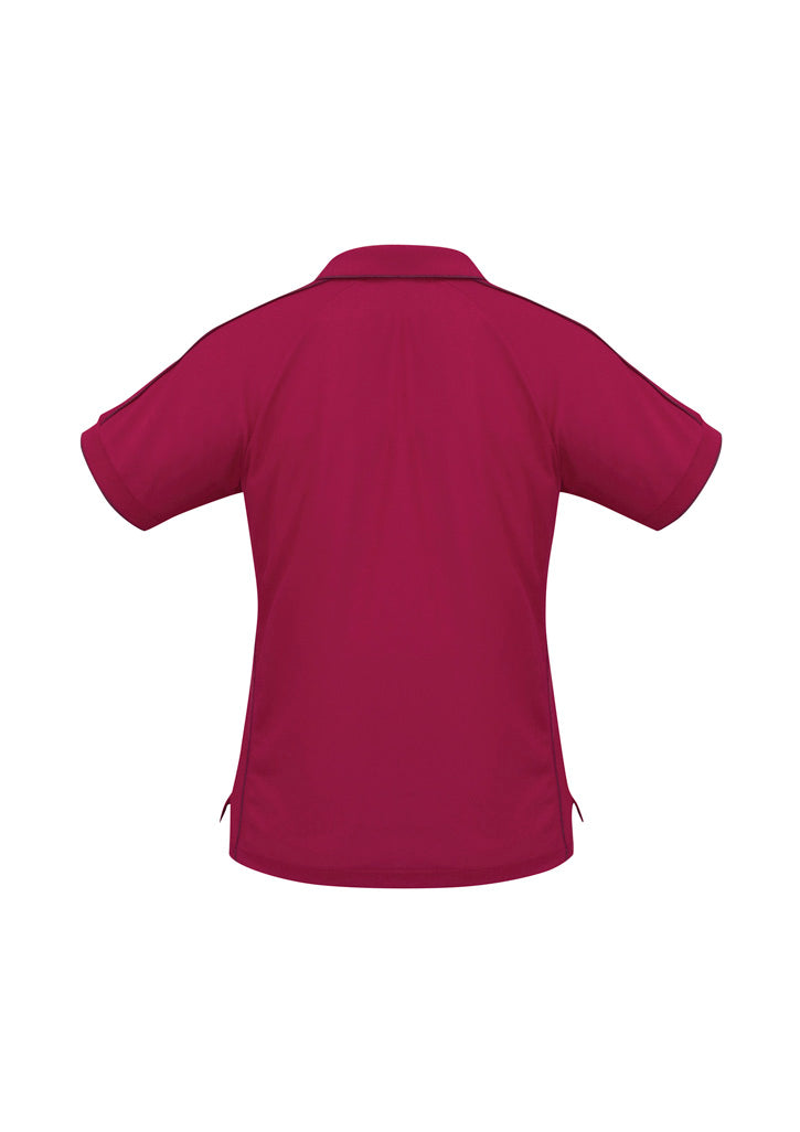 Resort Womens Short Sleeve Polo - Cherry/Maroon - View