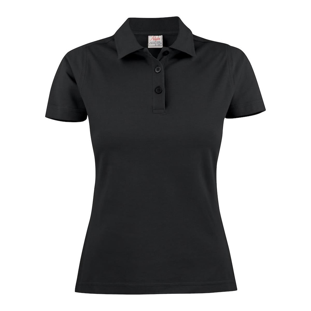Surf Women's Cotton Polo - Black - Front