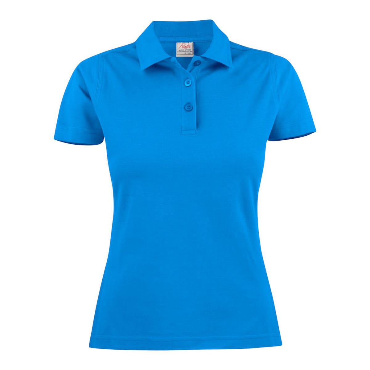 Surf Women's Cotton Polo - Blue - Front