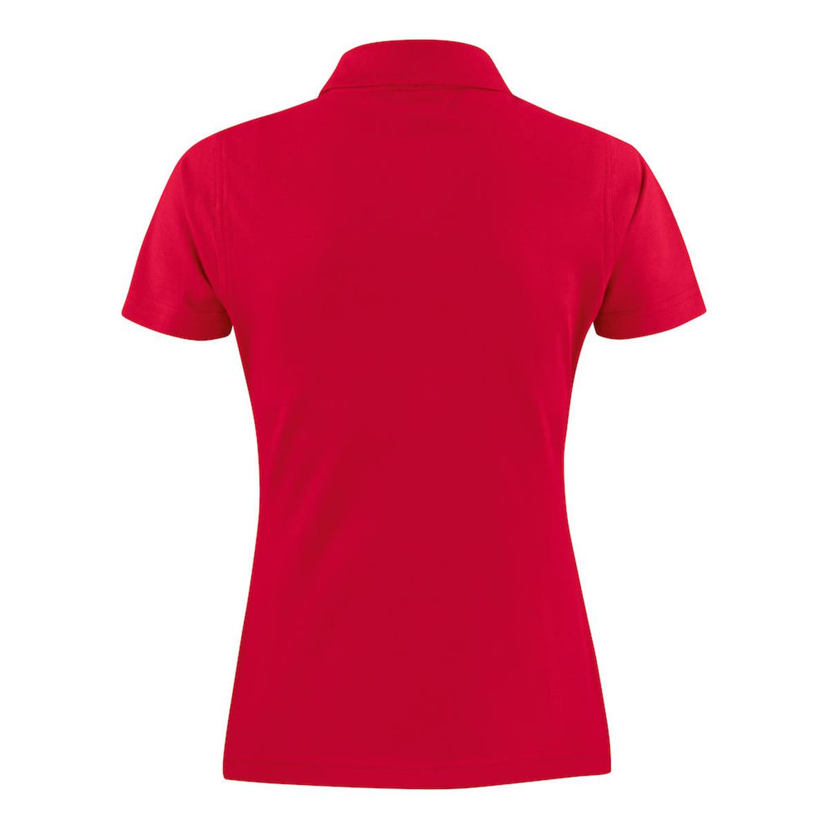 Surf Women's Cotton Polo - Red - Back