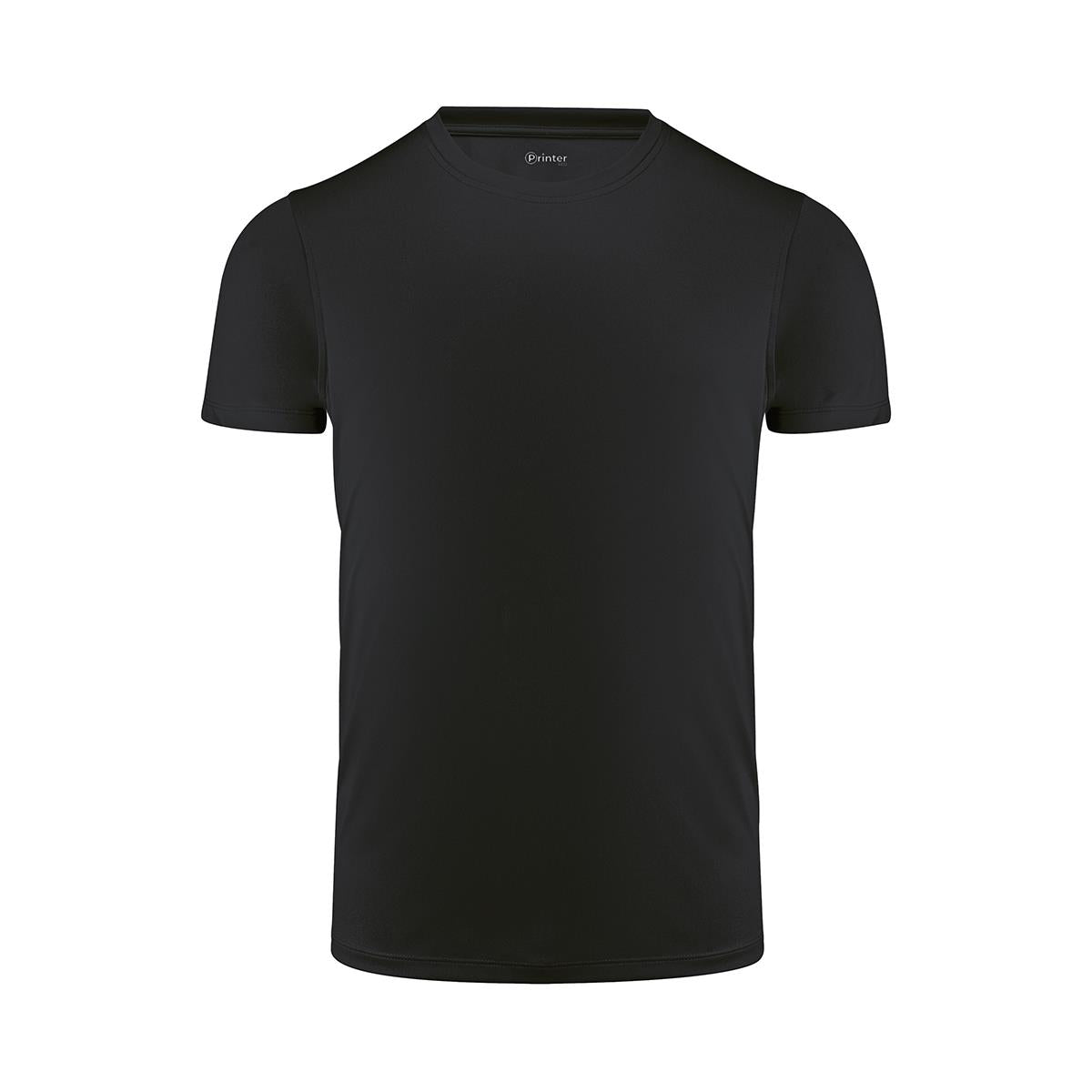 Men's Run Active Tee - Black - Front