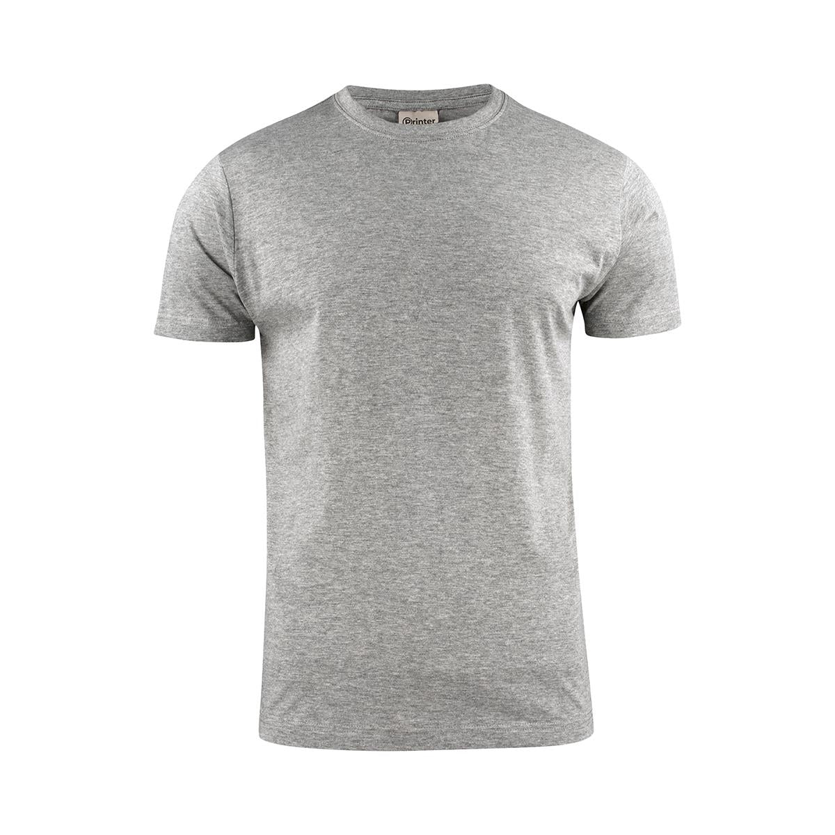 Men's Printer 160 Tee - Grey Melange - Front