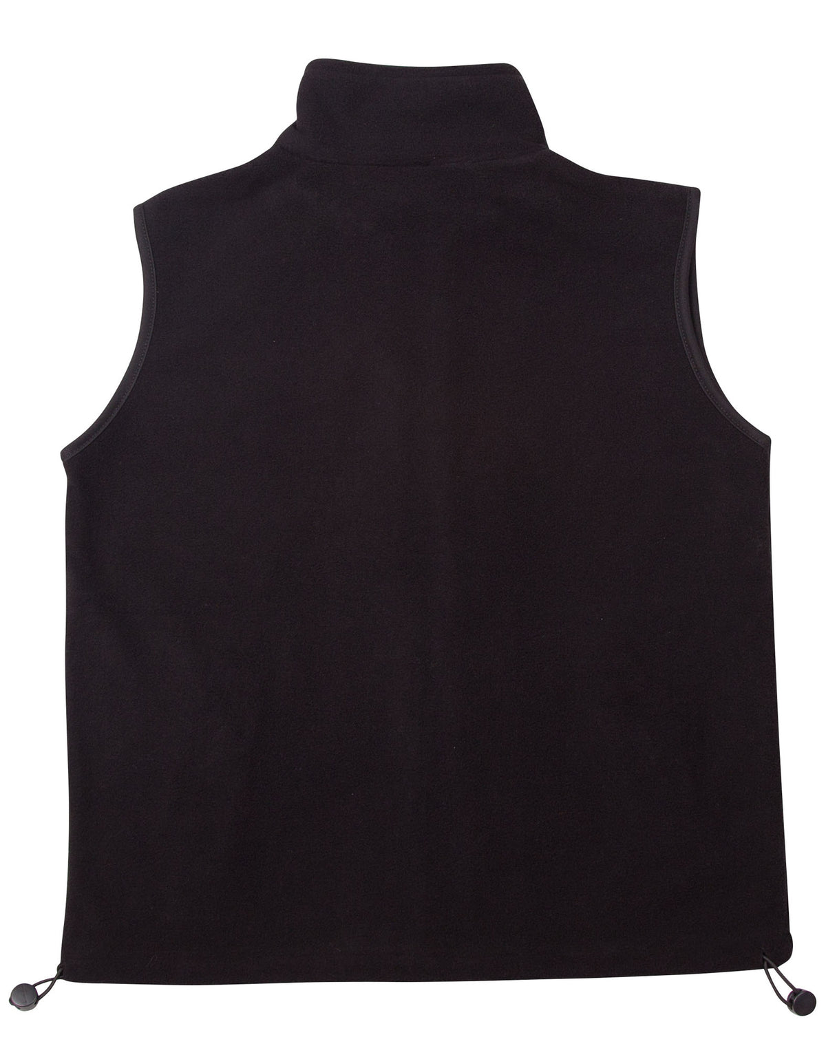 Freedom Polar Fleece Vest- Unisex - Black/Black - Back