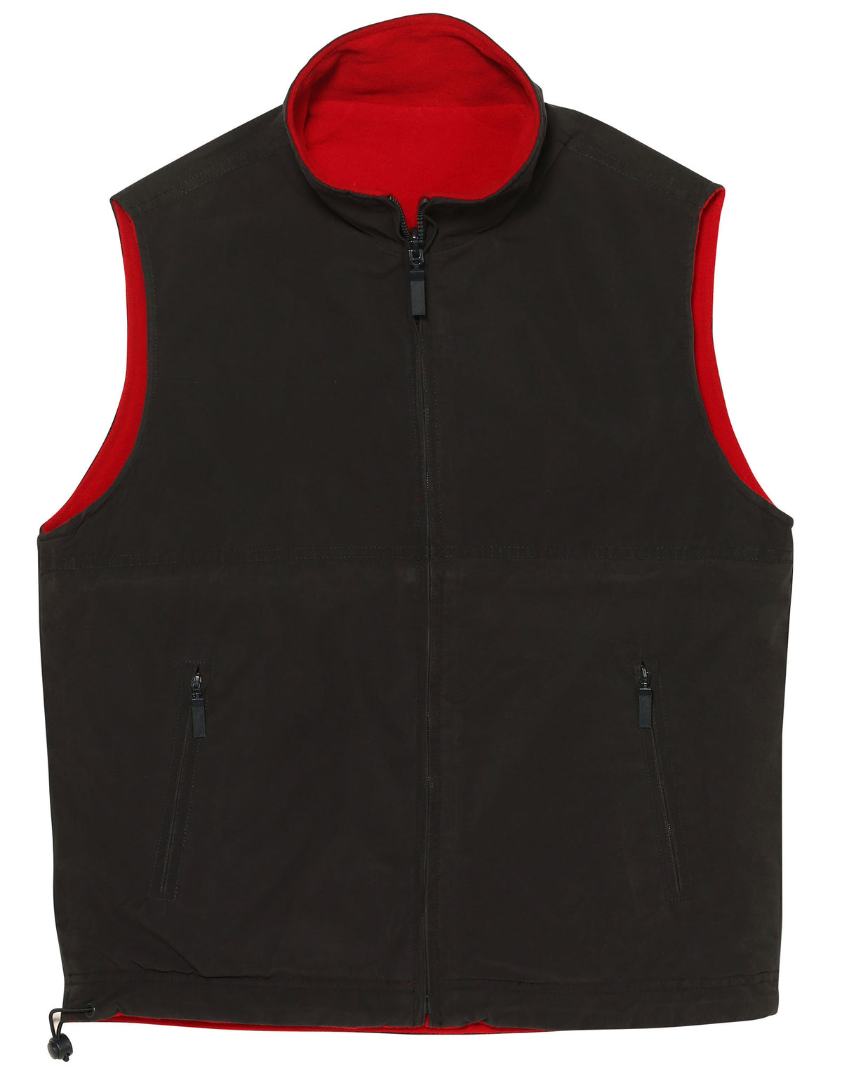 Mariner Vest - Unisex - Black/Cherry Red - Front