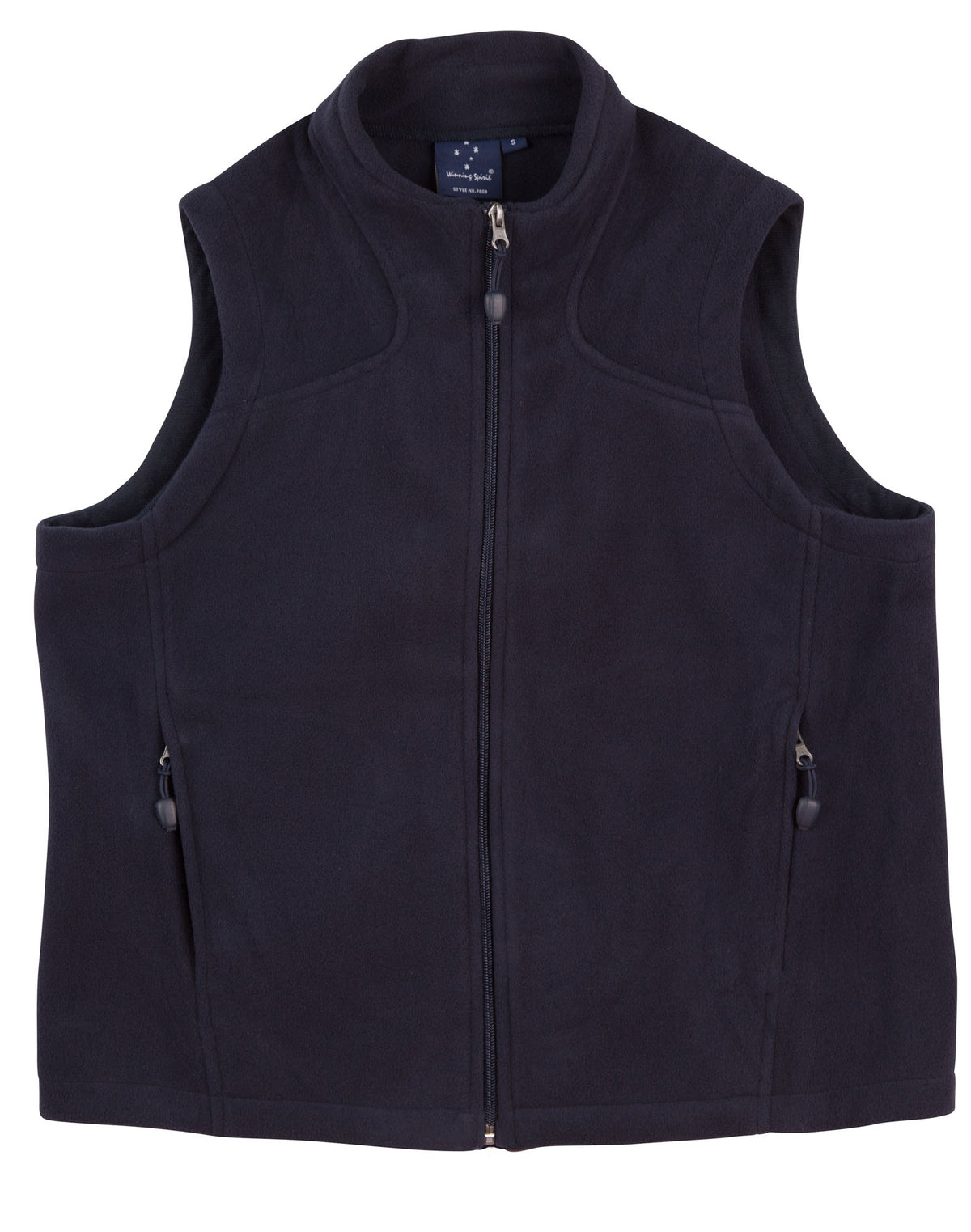 Diamond Fleece Vest Kids - Navy - Front
