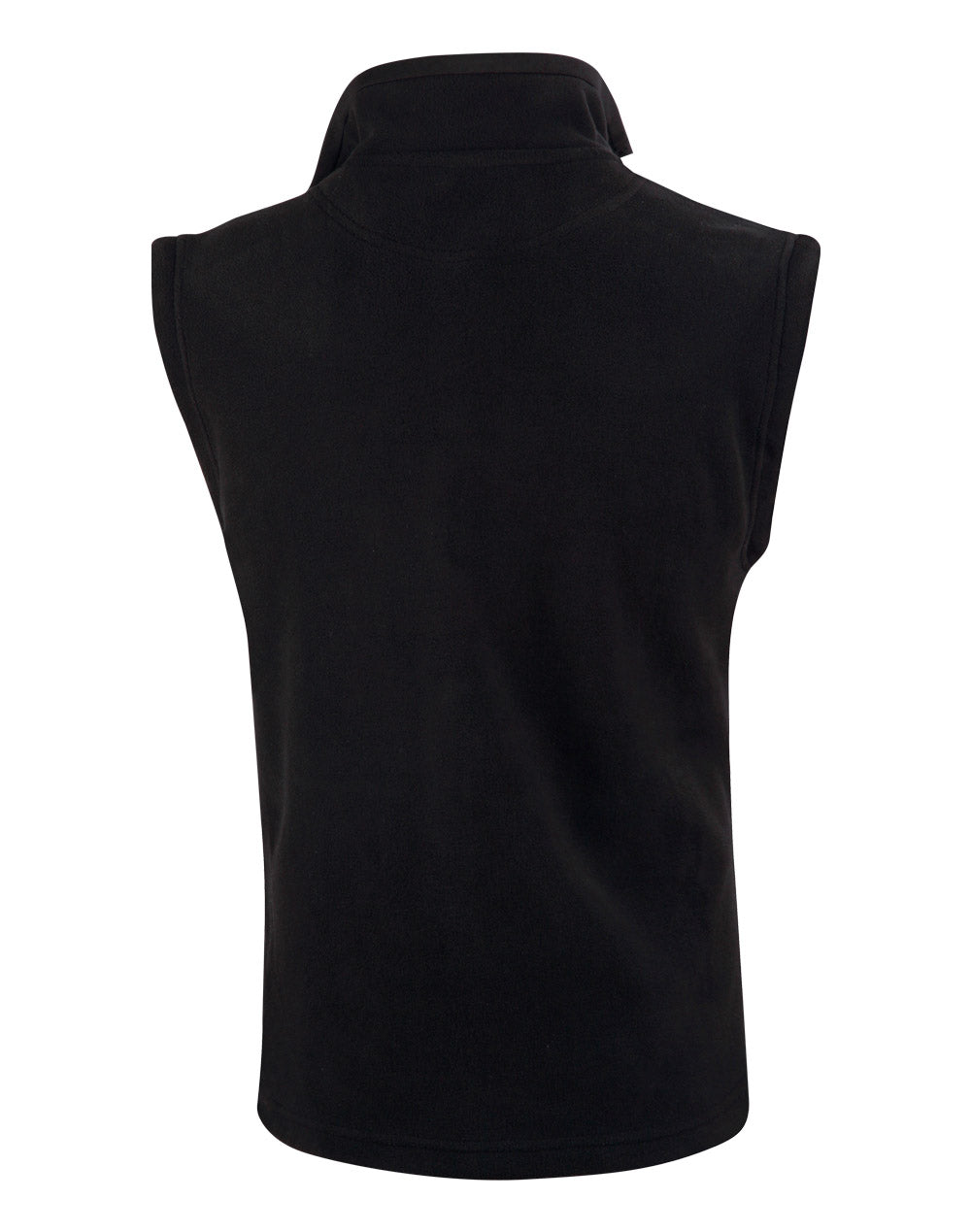 Bromley Polar Fleece Vest Unisex - Black - Back