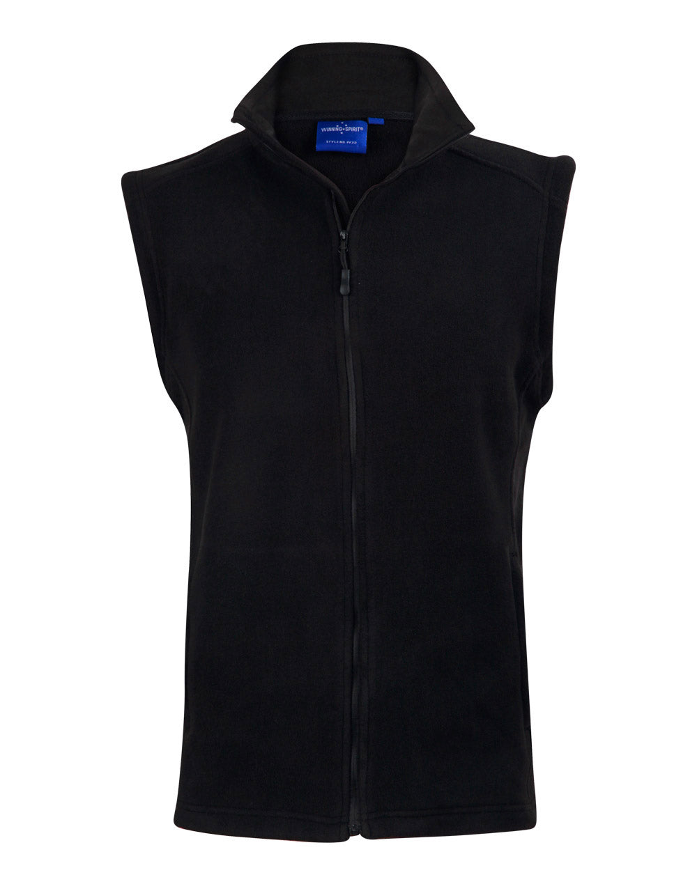 Bromley Polar Fleece Vest Unisex - Black - Front