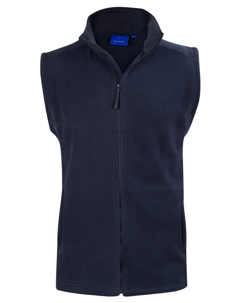 Bromley Polar Fleece Vest Unisex - Navy - Front