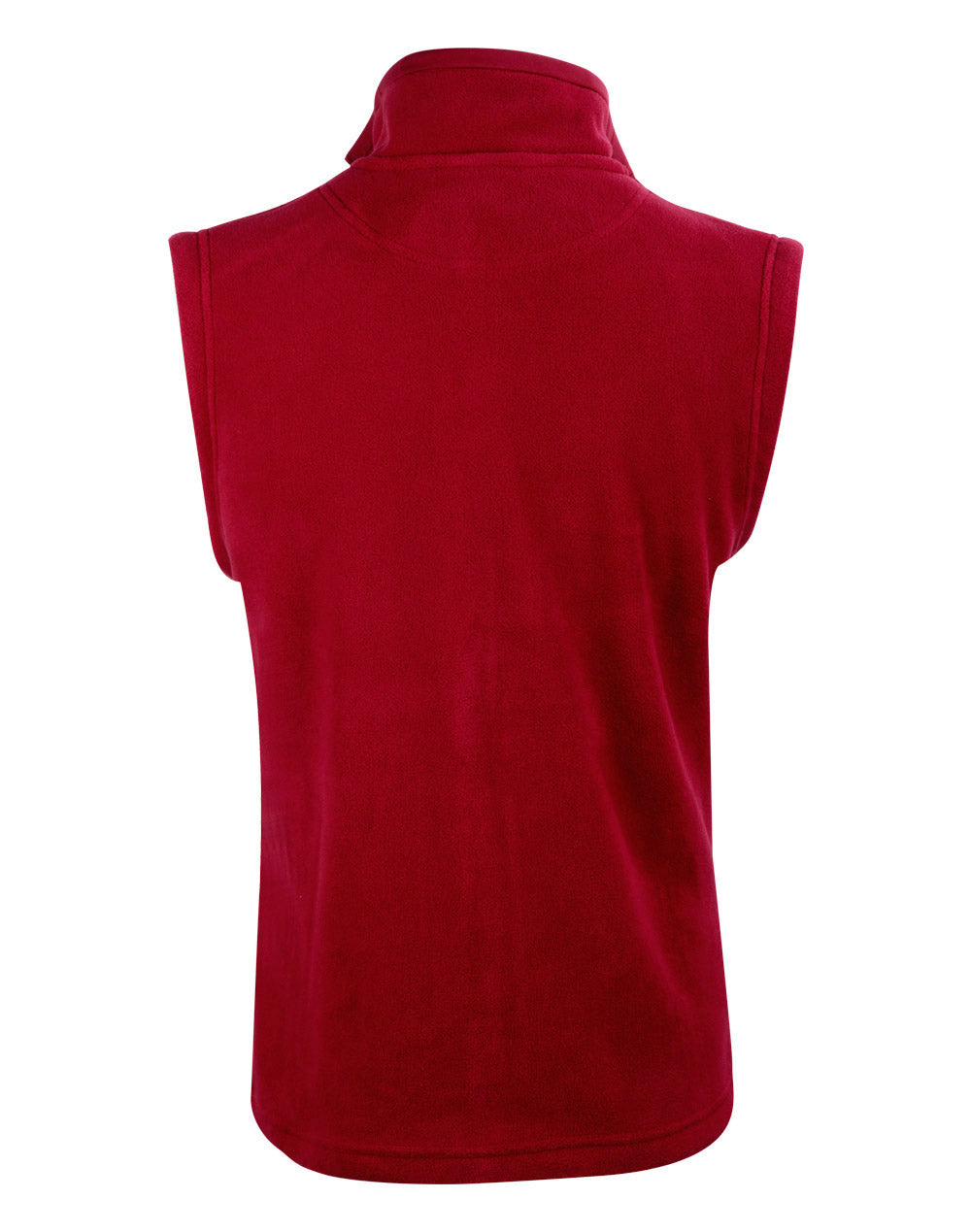 Bromley Polar Fleece Vest Unisex - Red - Back