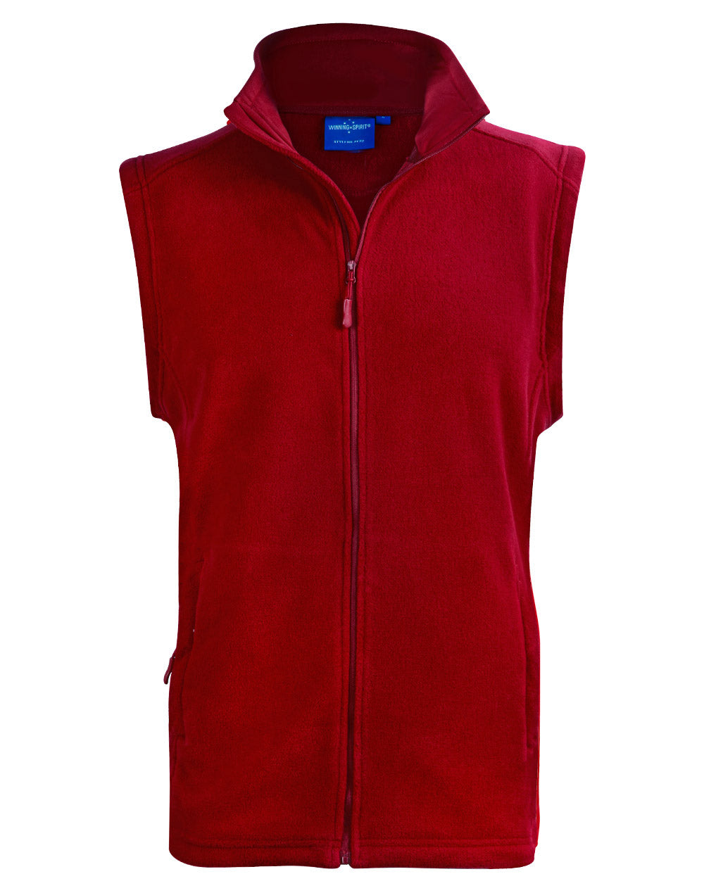 Bromley Polar Fleece Vest Unisex - Red - Front