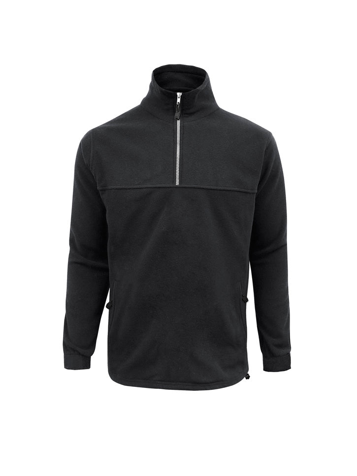 Heavy Weight Mens Fleece - Black - Front