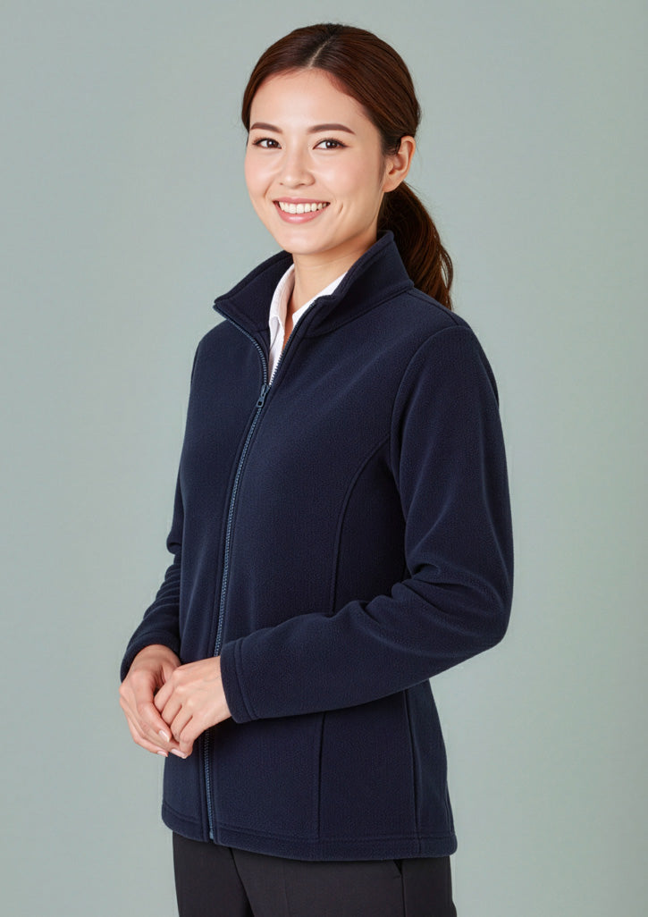 Plain Womens Jacket - Navy - Model