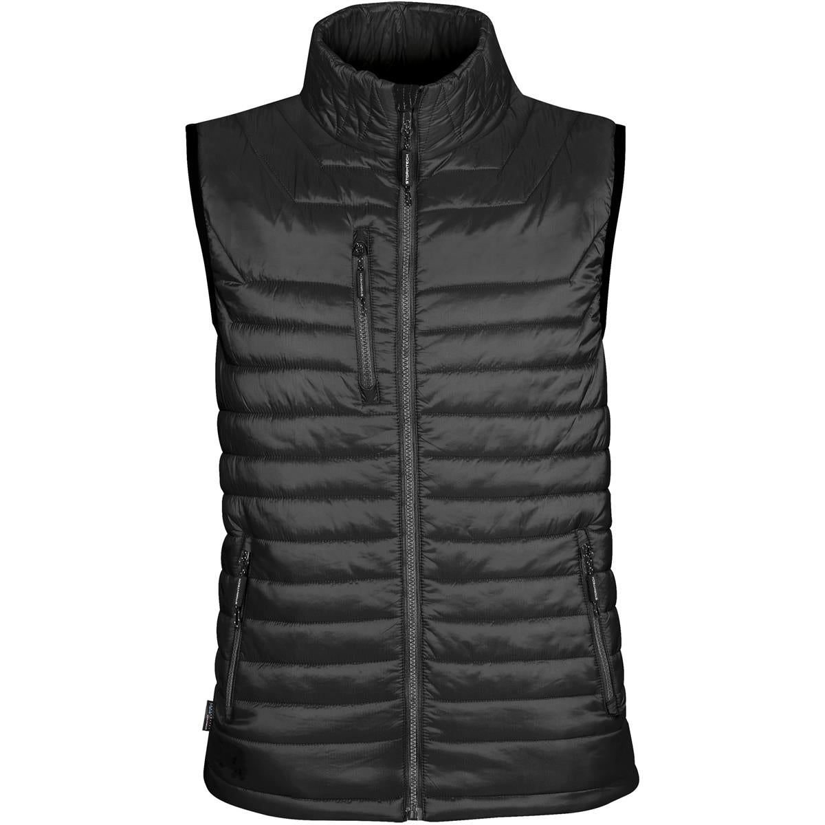Men's Gravity Thermal Vest - Black / Charcoal - Front