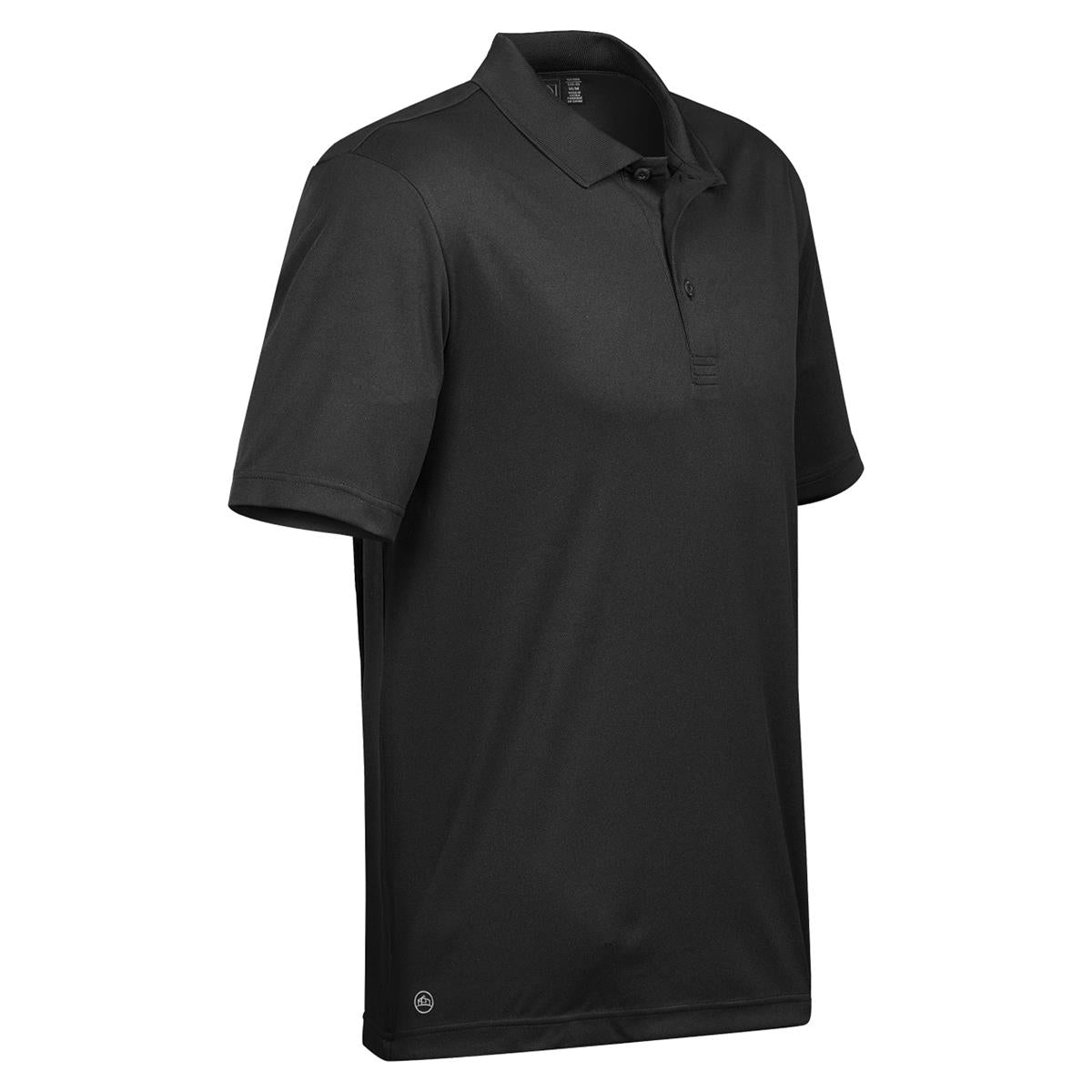 Men's Eclipse Pique Polo - Black - Back