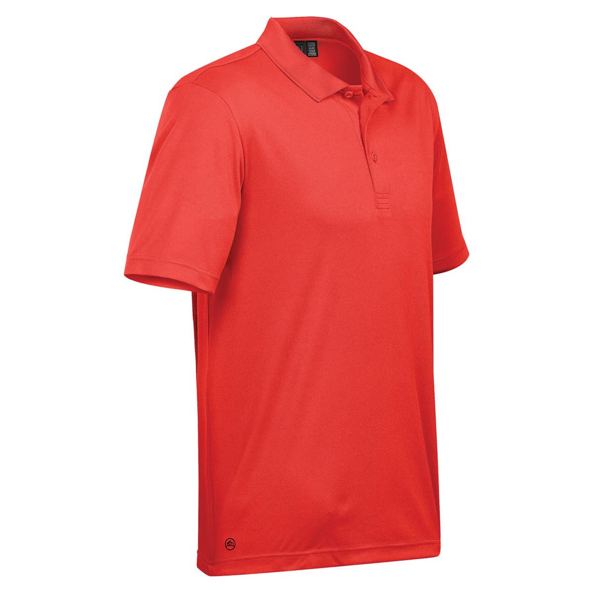 Men's Eclipse Pique Polo - Bright Red - Back