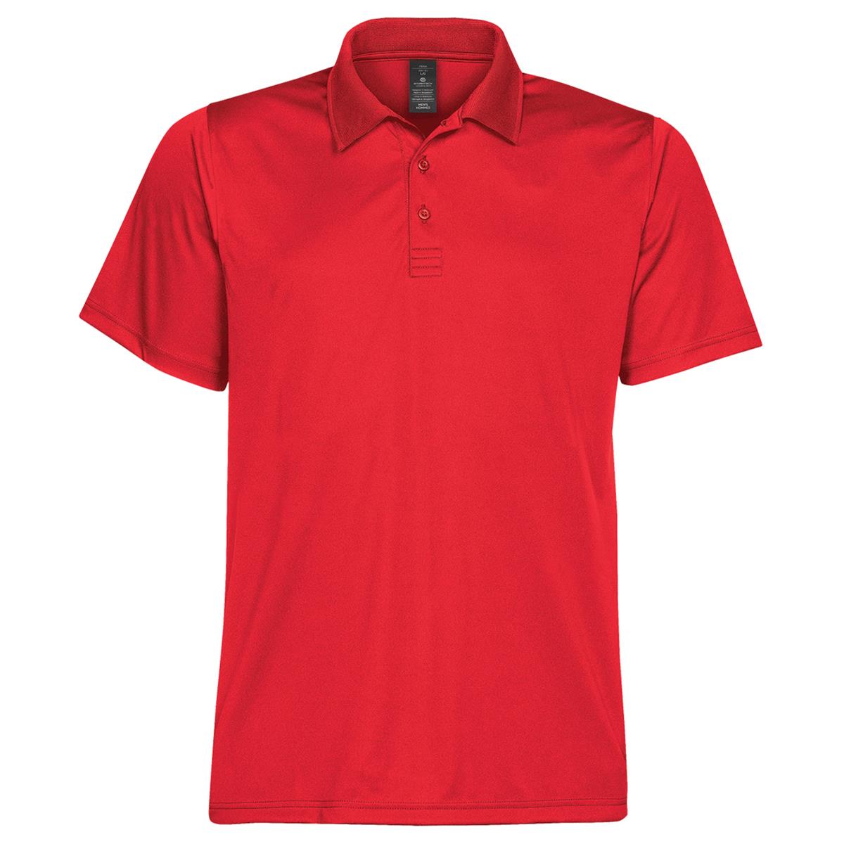 Men's Eclipse Pique Polo - Red - Front