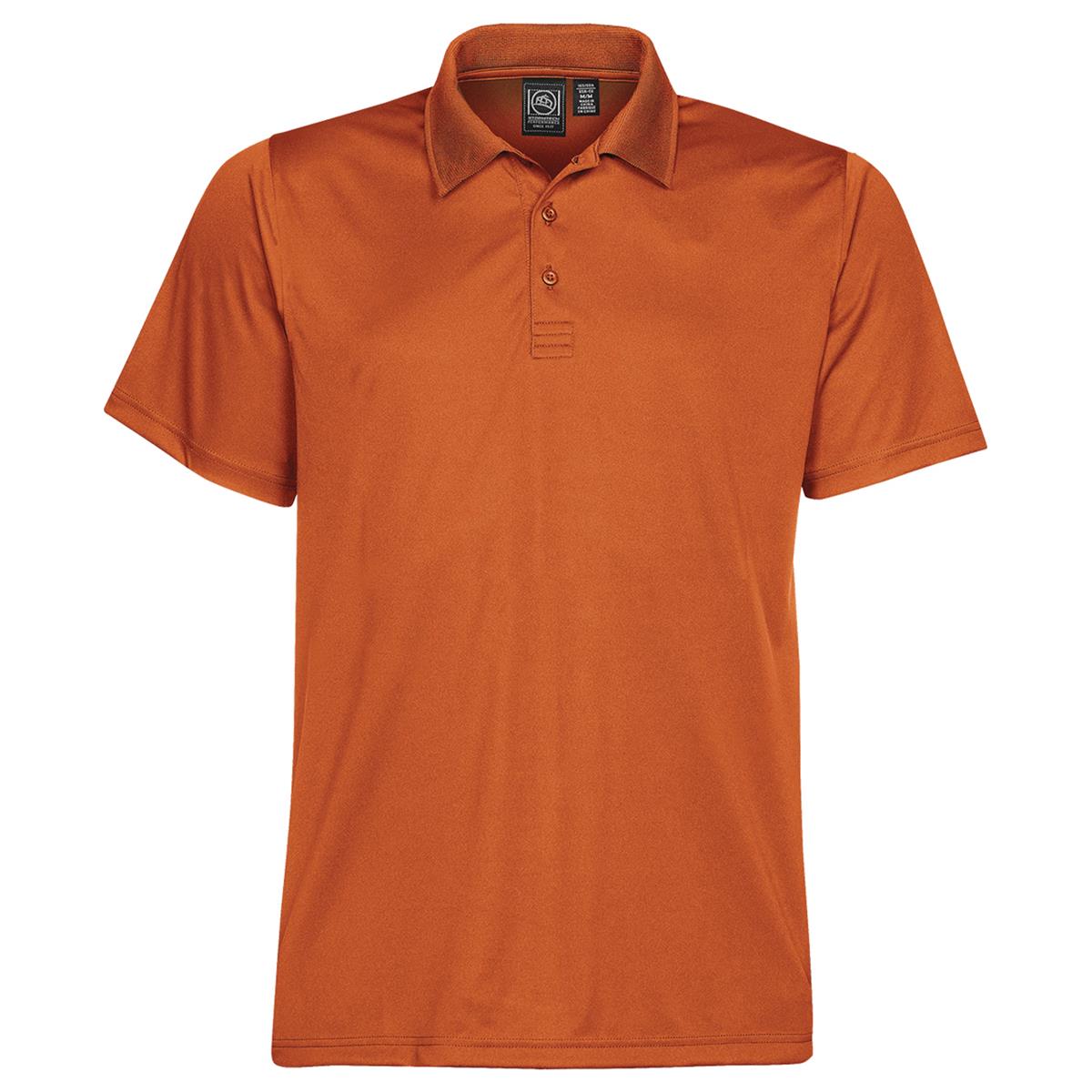 Men's Eclipse Pique Polo - Rust - Front