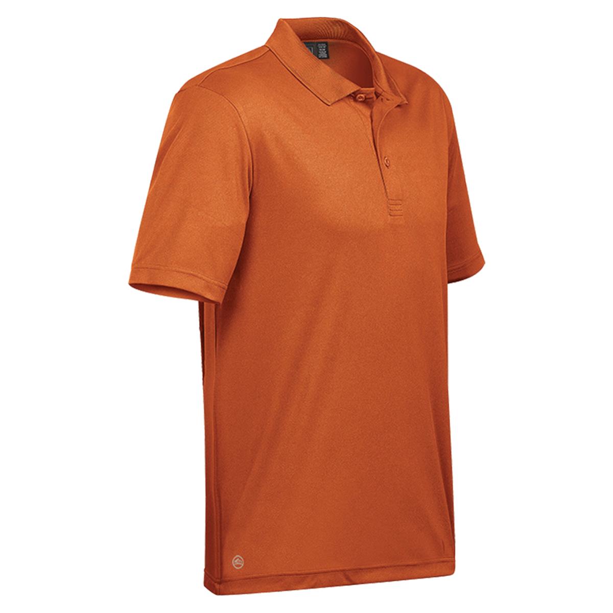 Men's Eclipse Pique Polo - Rust - Back