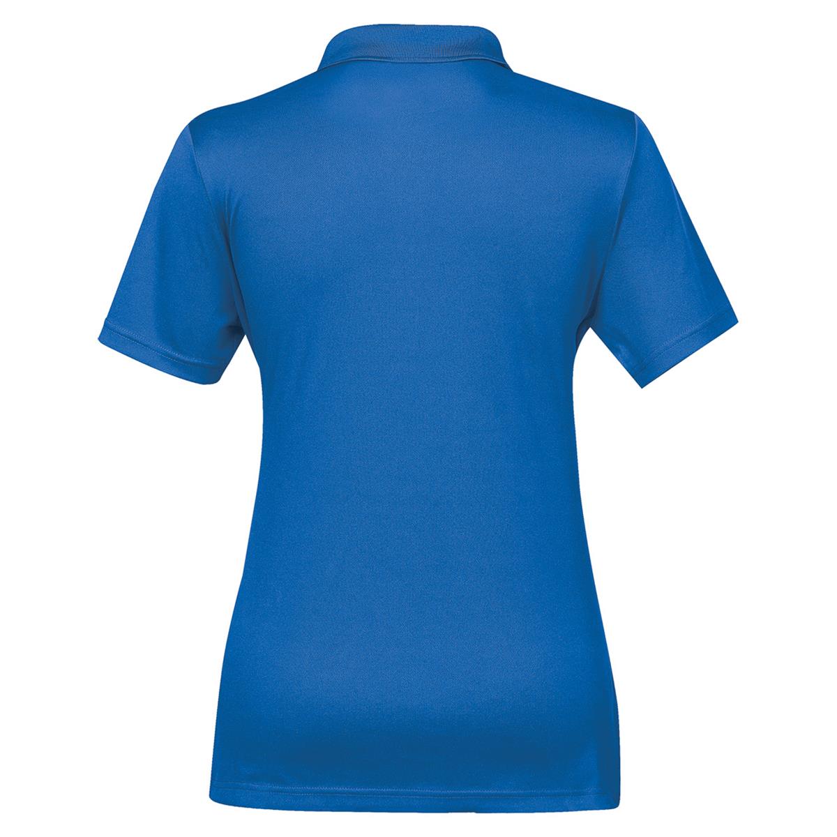 Women's Eclipse Pique Polo - Azure Blue - Back