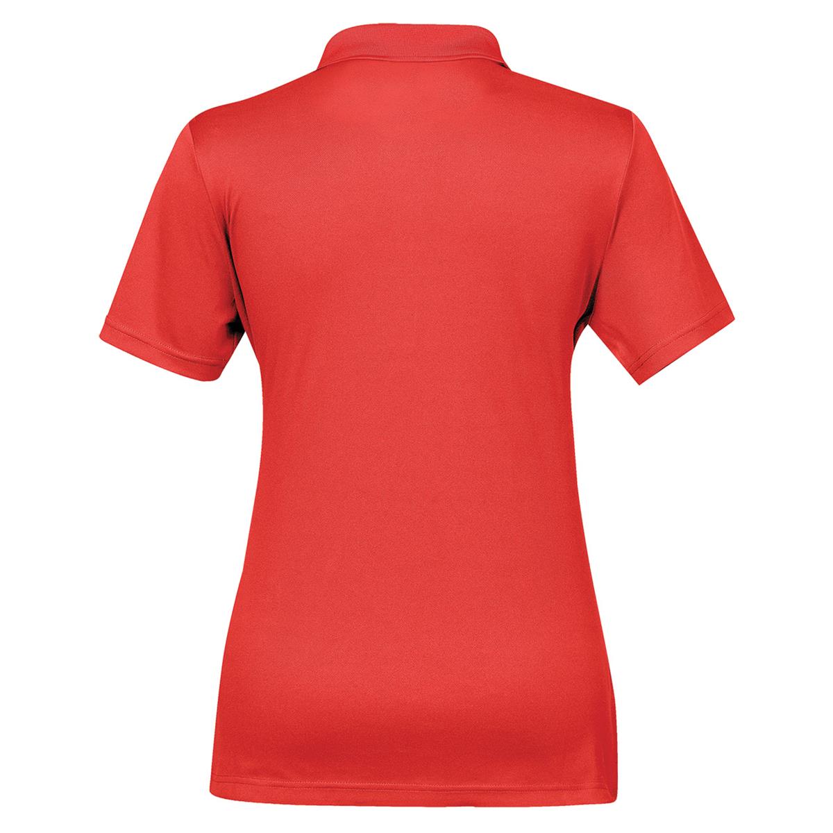 Women's Eclipse Pique Polo - Bright Red - Back