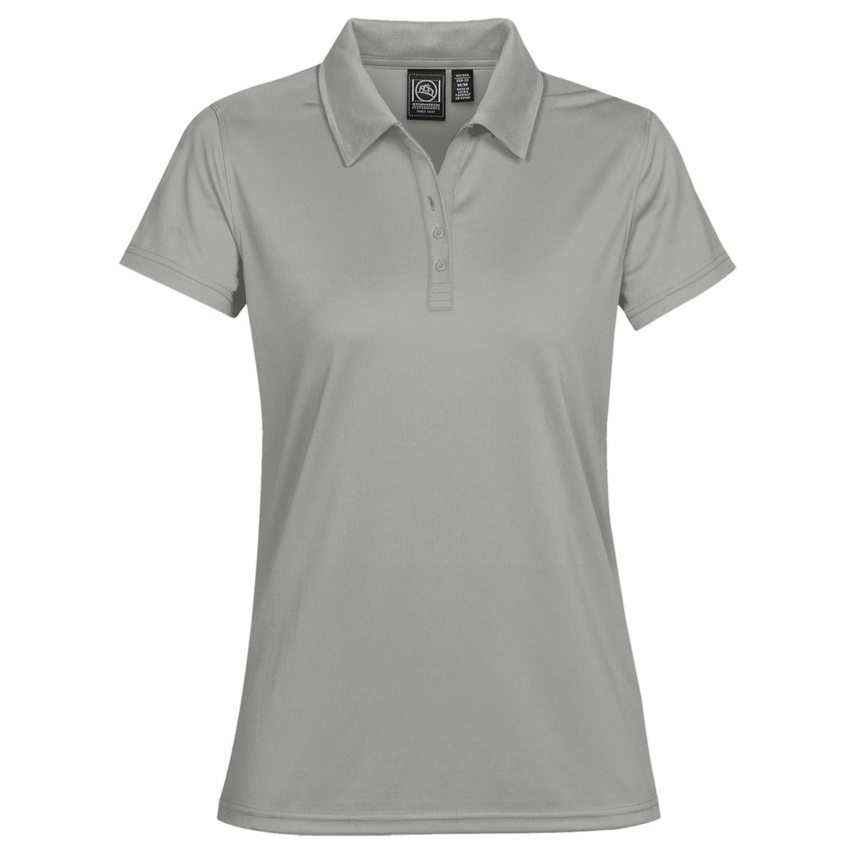 Women's Eclipse Pique Polo - Cool Silver - Front