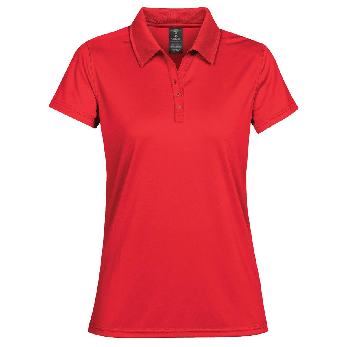 Women's Eclipse Pique Polo - Red - Front
