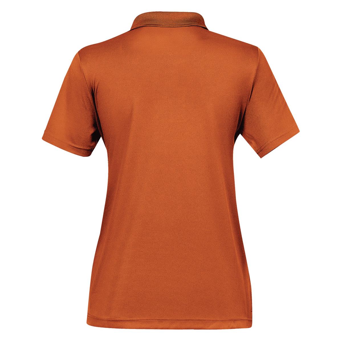 Women's Eclipse Pique Polo - Rust - Back