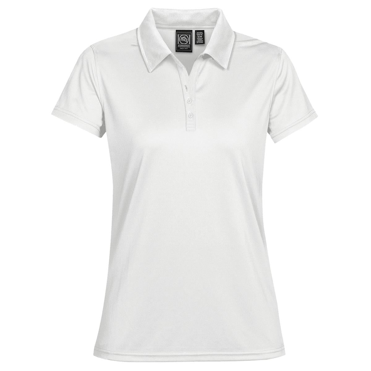 Women's Eclipse Pique Polo - White - Front
