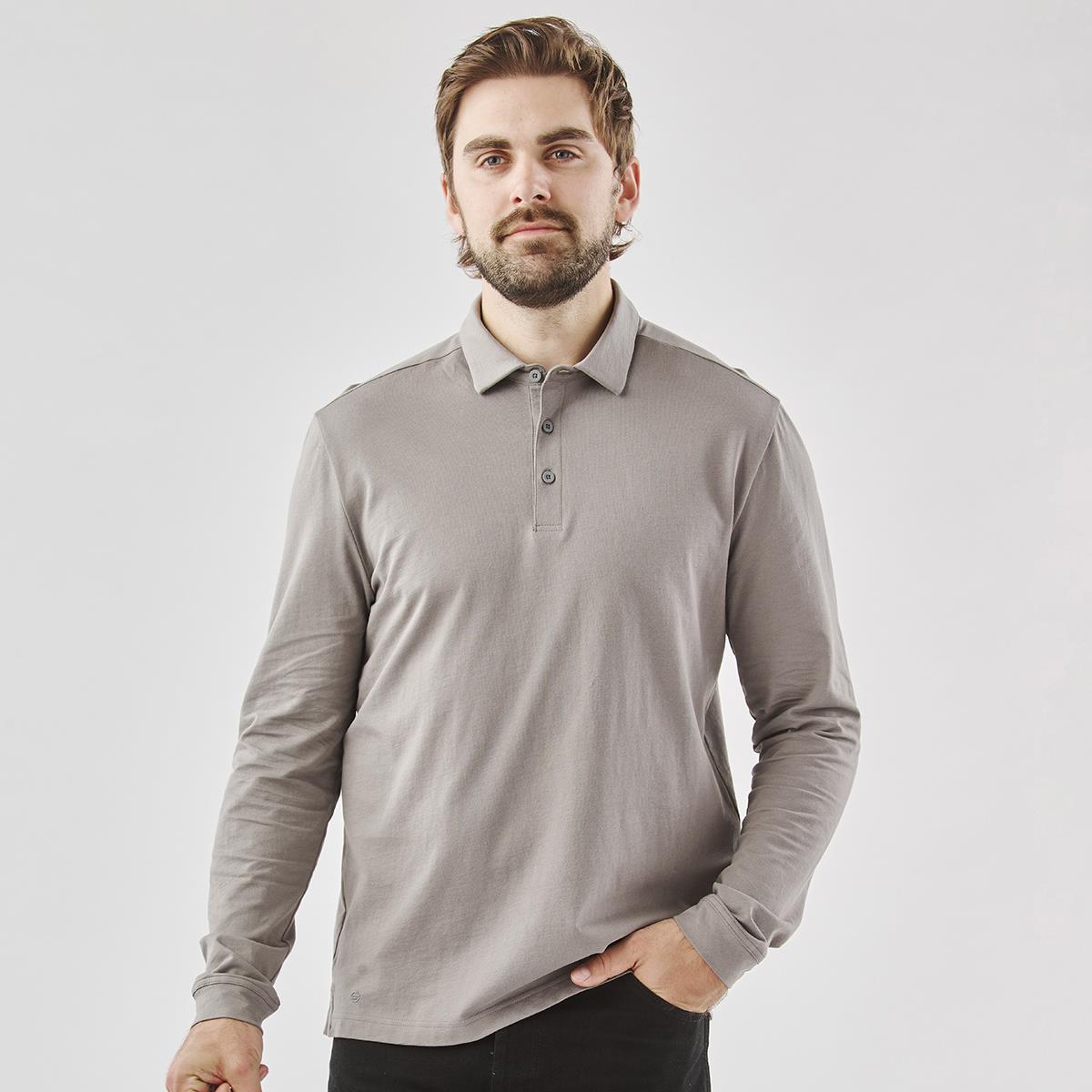 Men's Nevada L/S Micro Pique Polo - view