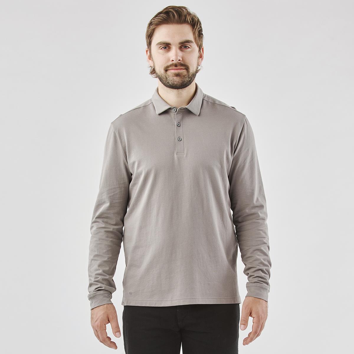 Men's Nevada L/S Micro Pique Polo - view