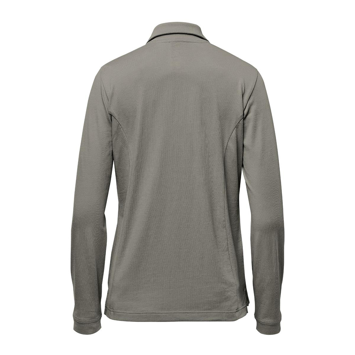 Women's Nevada L/S Micro Pique Polo - Granite - Back