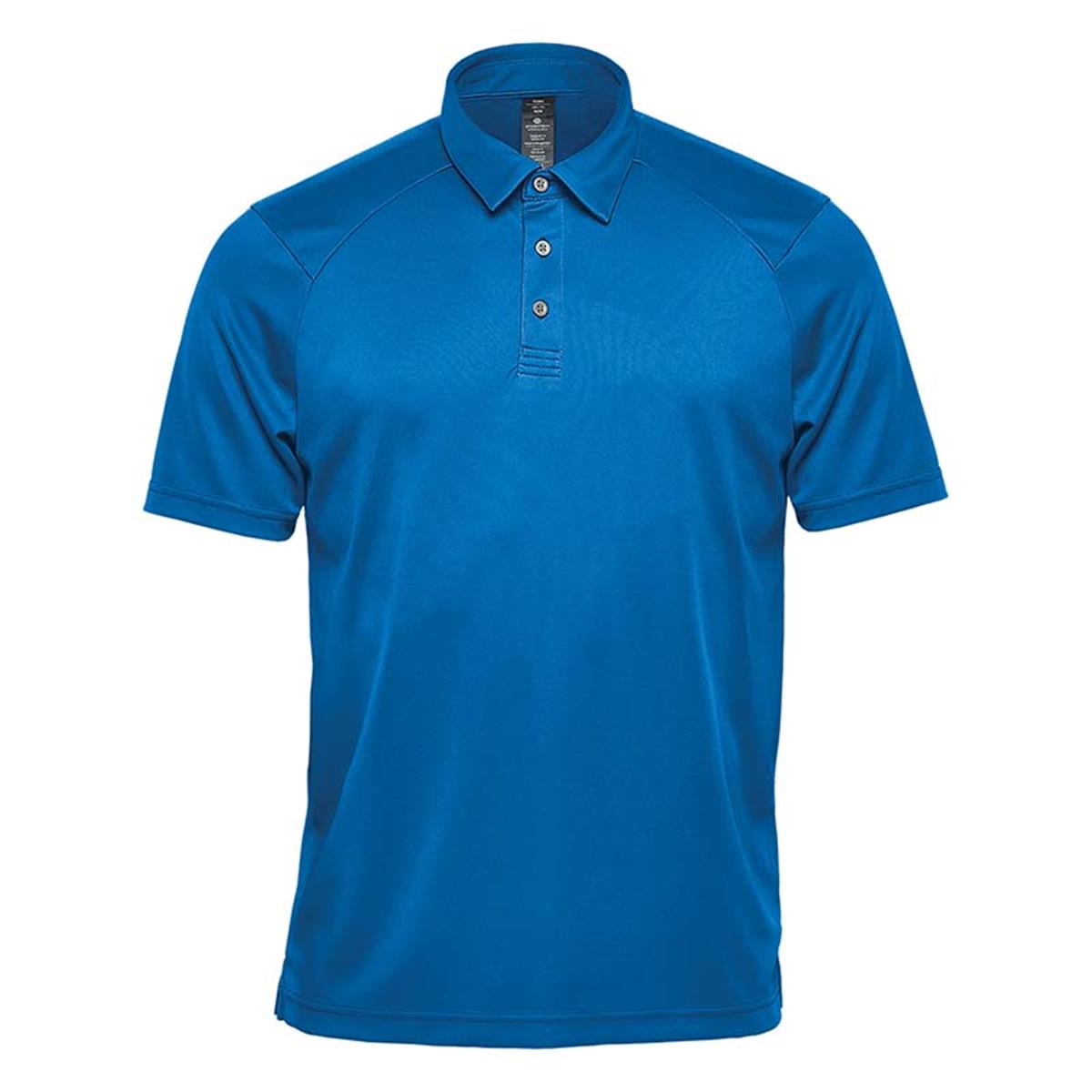 Men's Milano Sports Polo - Azure Blue - Front