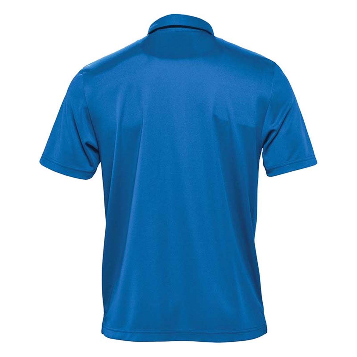 Men's Milano Sports Polo - Azure Blue - Back
