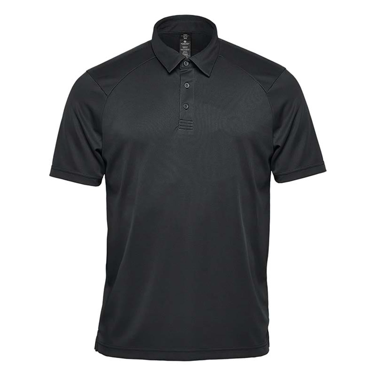 Men's Milano Sports Polo - Black - Front