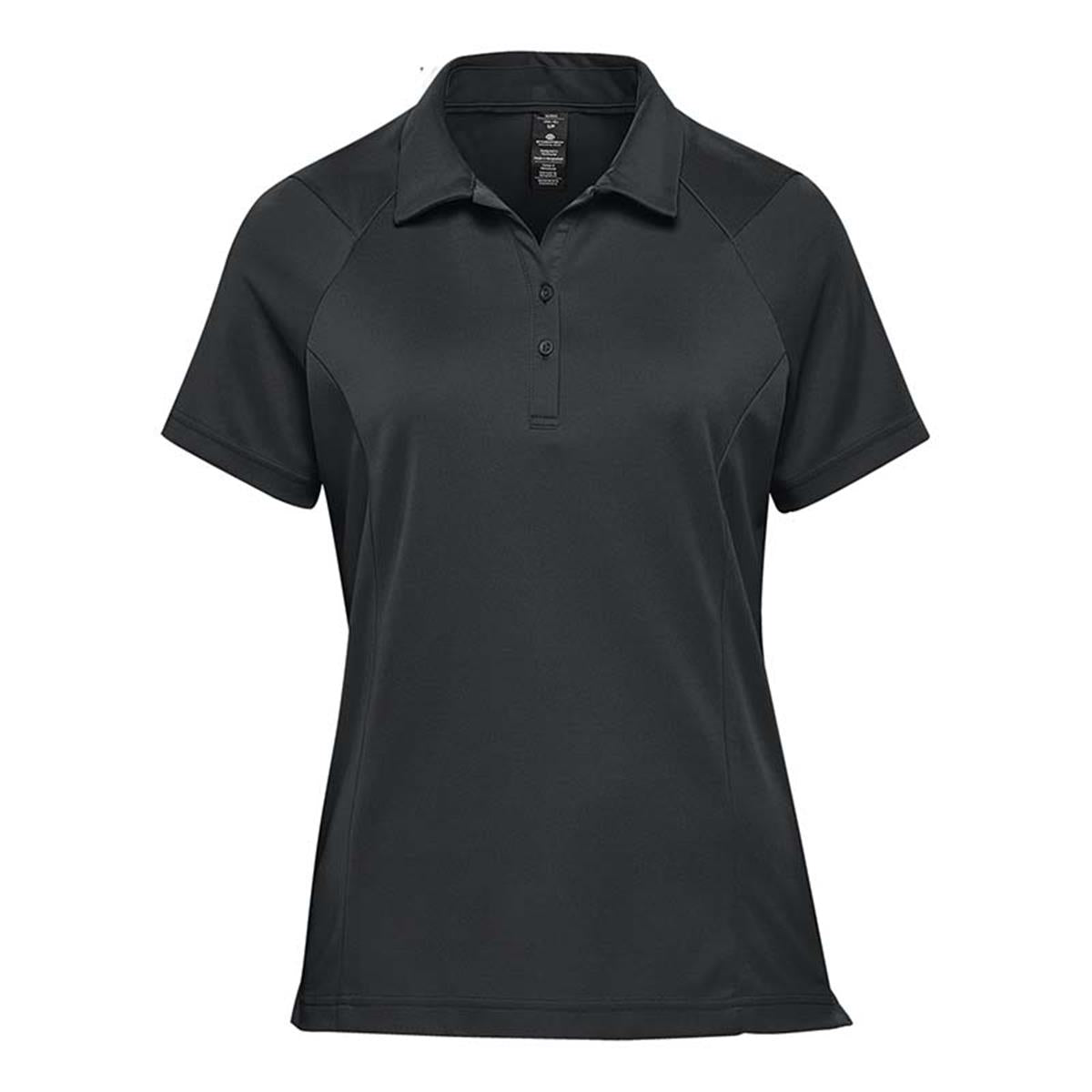 Women's Milano Sports Polo - Black - Front