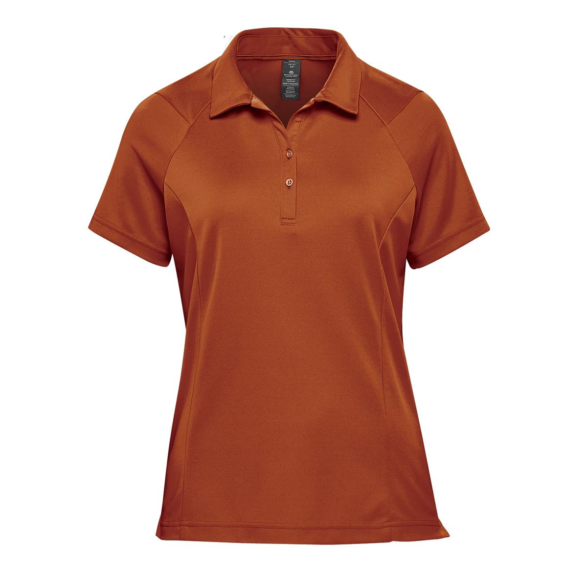 Women's Milano Sports Polo - Rust - Front