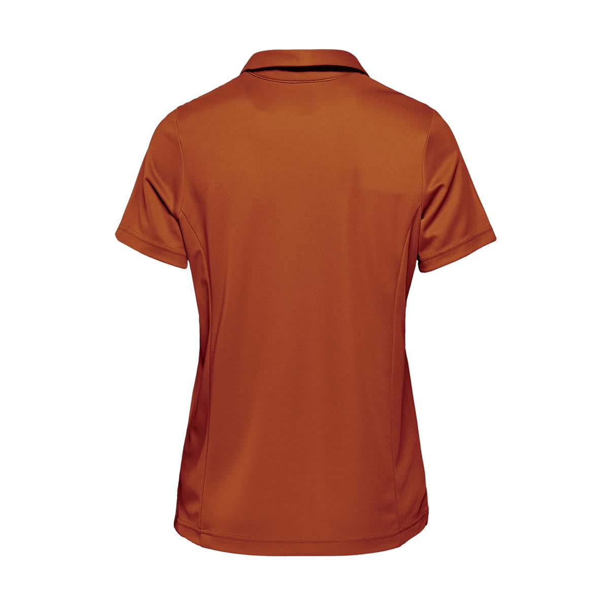 Women's Milano Sports Polo - Rust - Back