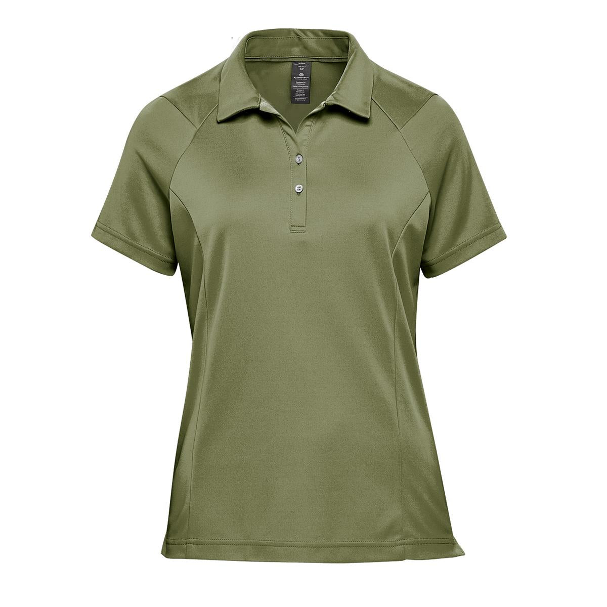 Women's Milano Sports Polo - Sage Green - Front